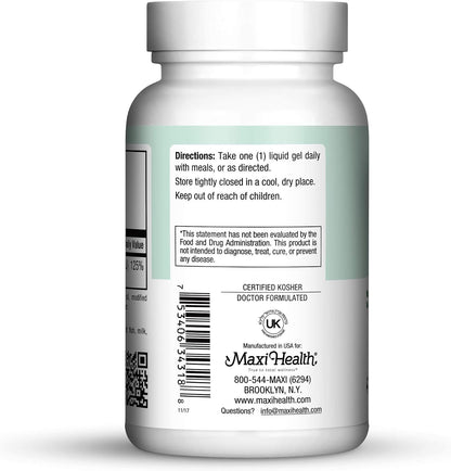 Maxi Health Vitamin D3 1000 IU Food Supplement - 180 Liquid Gels