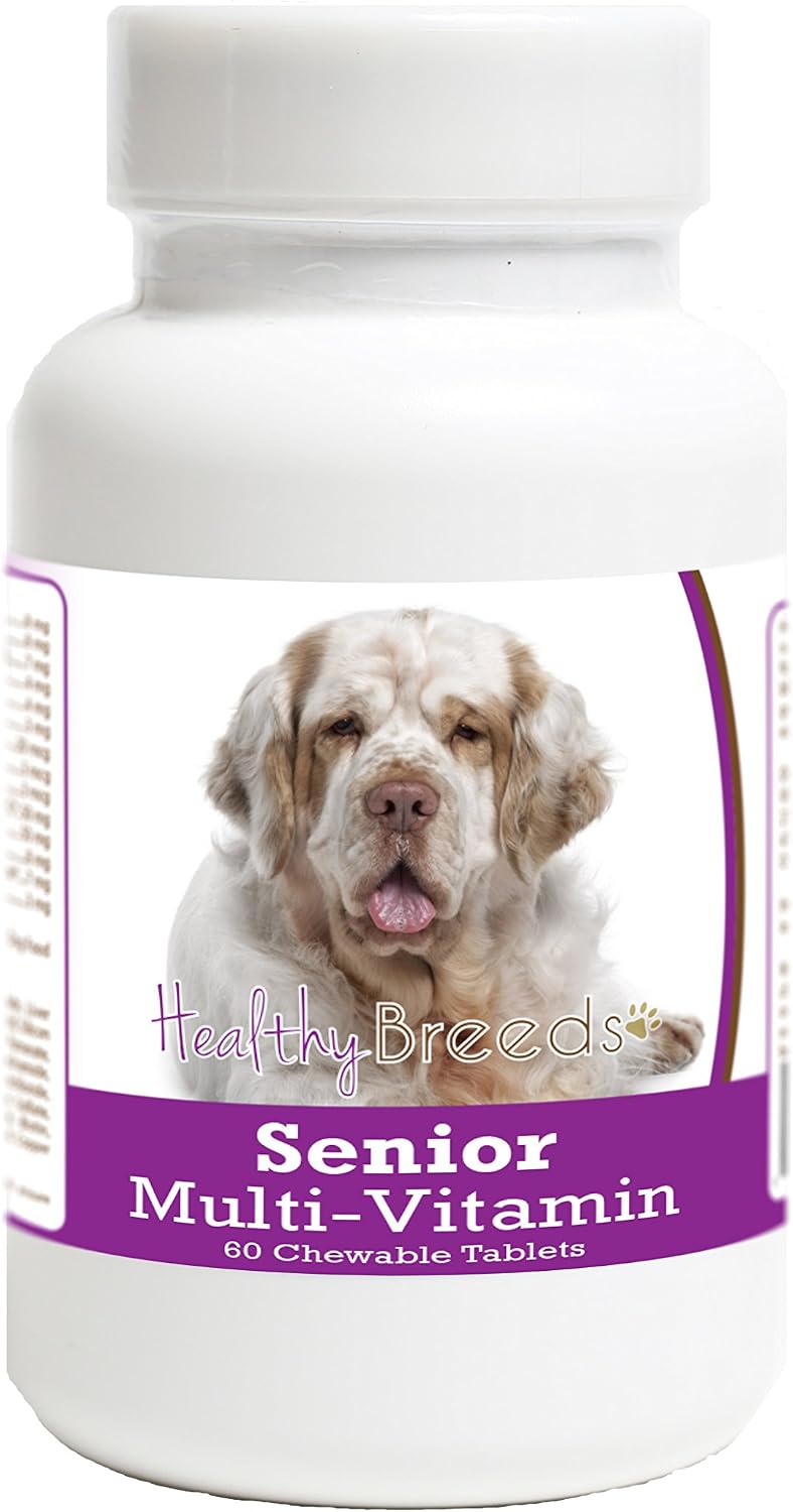 Healthy Breeds Clumber Spaniel Senior Dog Multivitamin Tablets, 60 Tablets - görsel 1