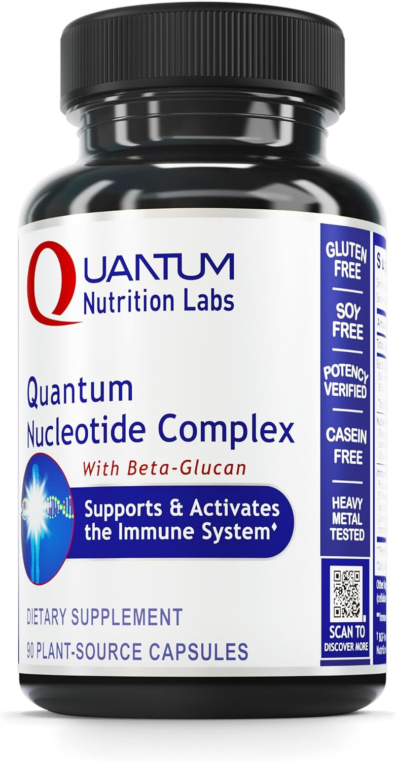 Quantum Nucleotide Complex - Beta-Glucan Immune Support with Reishi, 90 Capsules - görsel 1
