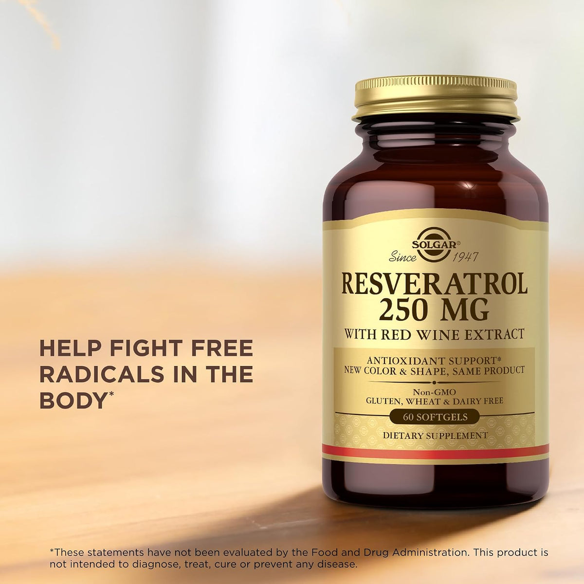 Solgar Resveratrol 250mg, 60 Softgels - görsel 6