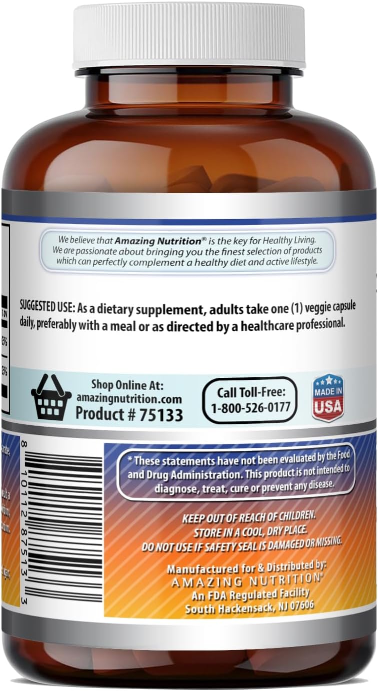 Amazing Formulae Vitamin D3 5000 IU with Vitamin K2 100 mcg, 250 Veggie Capsules - görsel 4