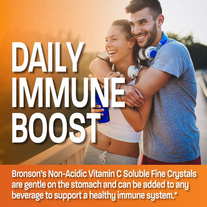 Bronson Non-Acidic Vitamin C Powder - Sodium Ascorbate, 454 g