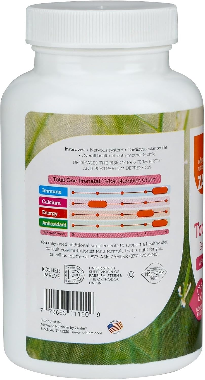Zahler - Total One Prenatal Vitamins for Women (90 Capsules) - görsel 3