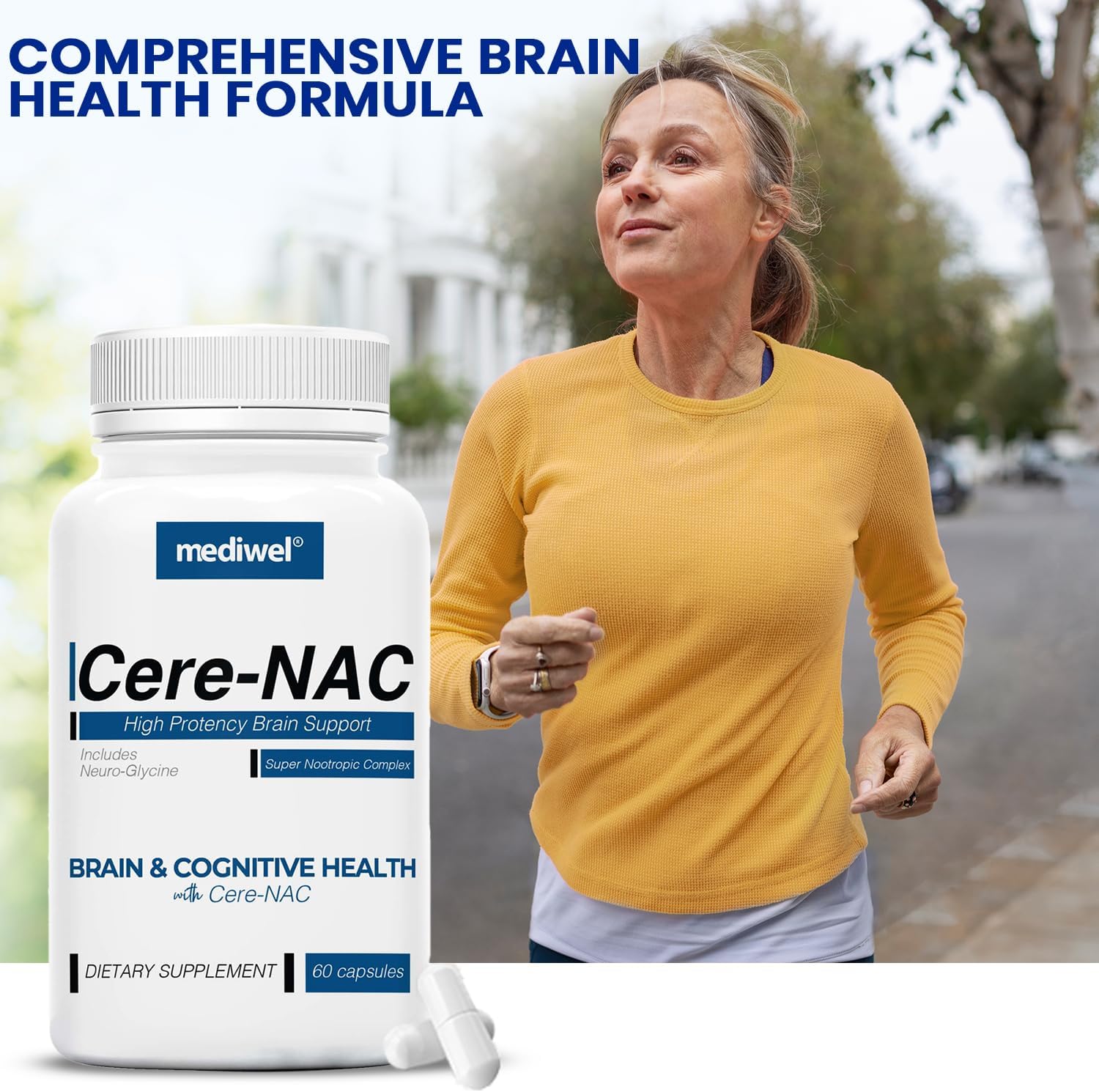 Cere-NAC Advanced Brain Supplement for Cognitive and Mental Clarity - görsel 6