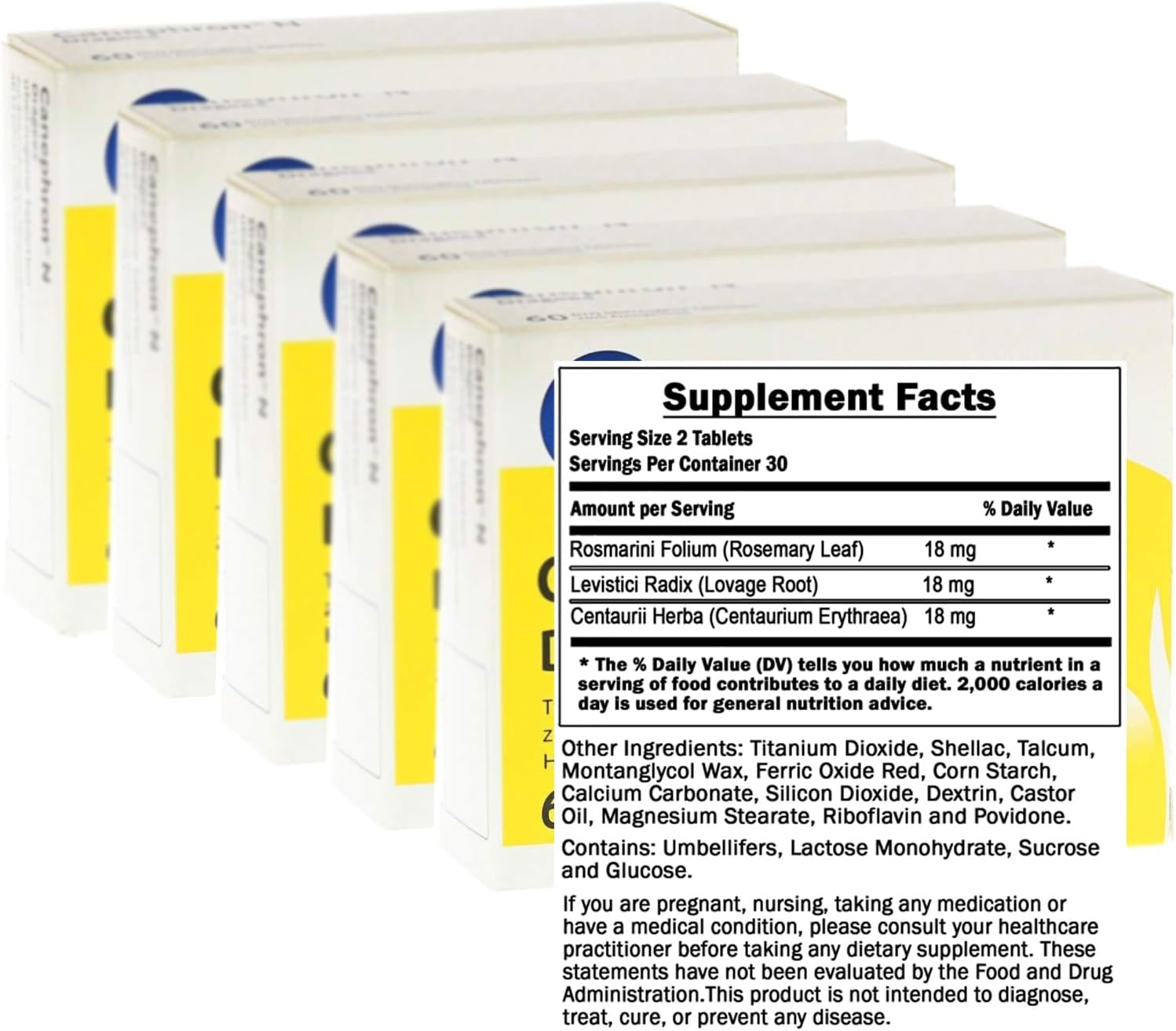 Herbal Remedy Canephron Food Supplement, 5-Pack, Made in Germany - görsel 2