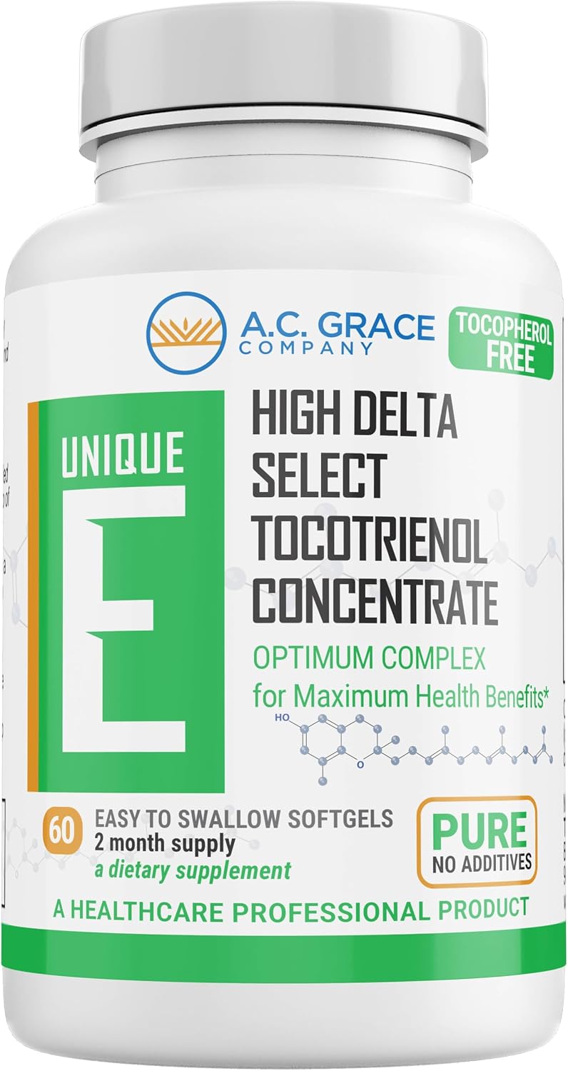 Unique E Tocotrienols - Tocopherol Free Softgels, 60 Capsules - görsel 1