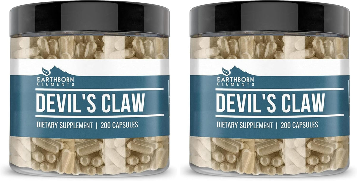 Earthborn Elements Devil's Claw Extract 200 Capsules, Pure and Undiluted, No Additives - görsel 6