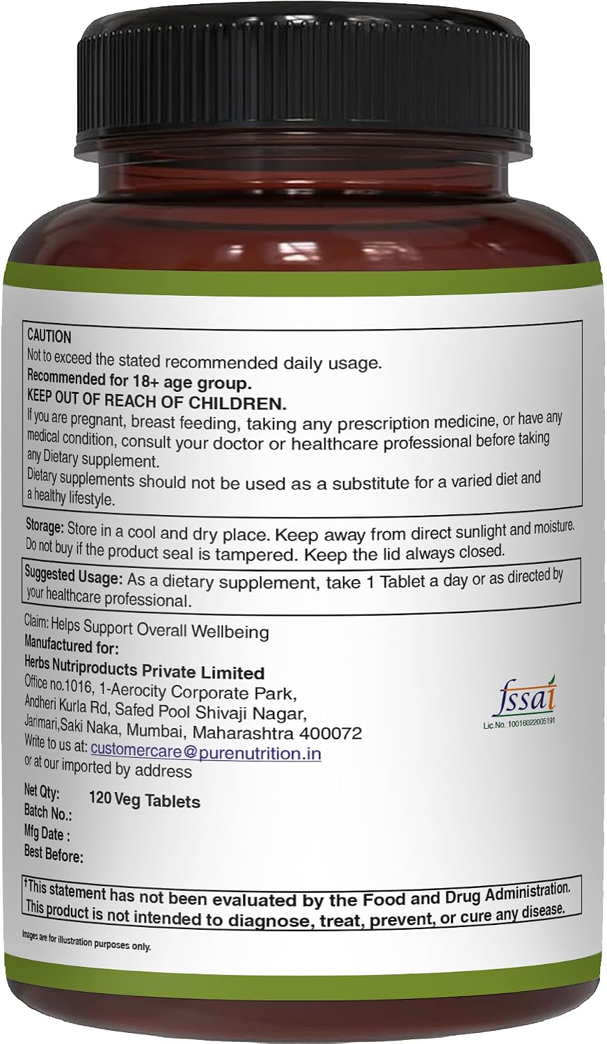 Pure Nutrition Vitamin K Complex K1 + K2, 2250 mcg, 120 Veg Tablets - görsel 6