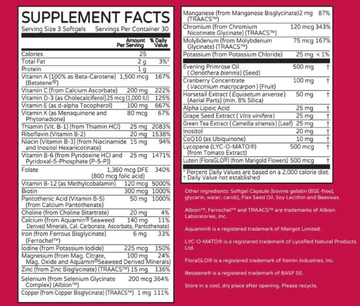 ONE Woman Bio-Optimised Multi-Nutrient – Women's Multivitamin by Thrivetality - görsel 4
