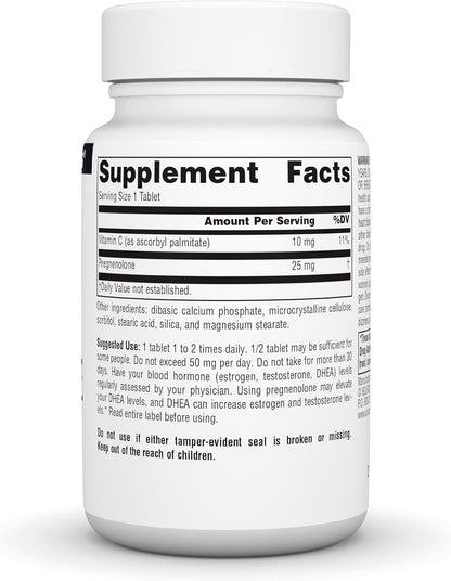 Source Naturals Pregnenolone 25mg – 120 Tablets