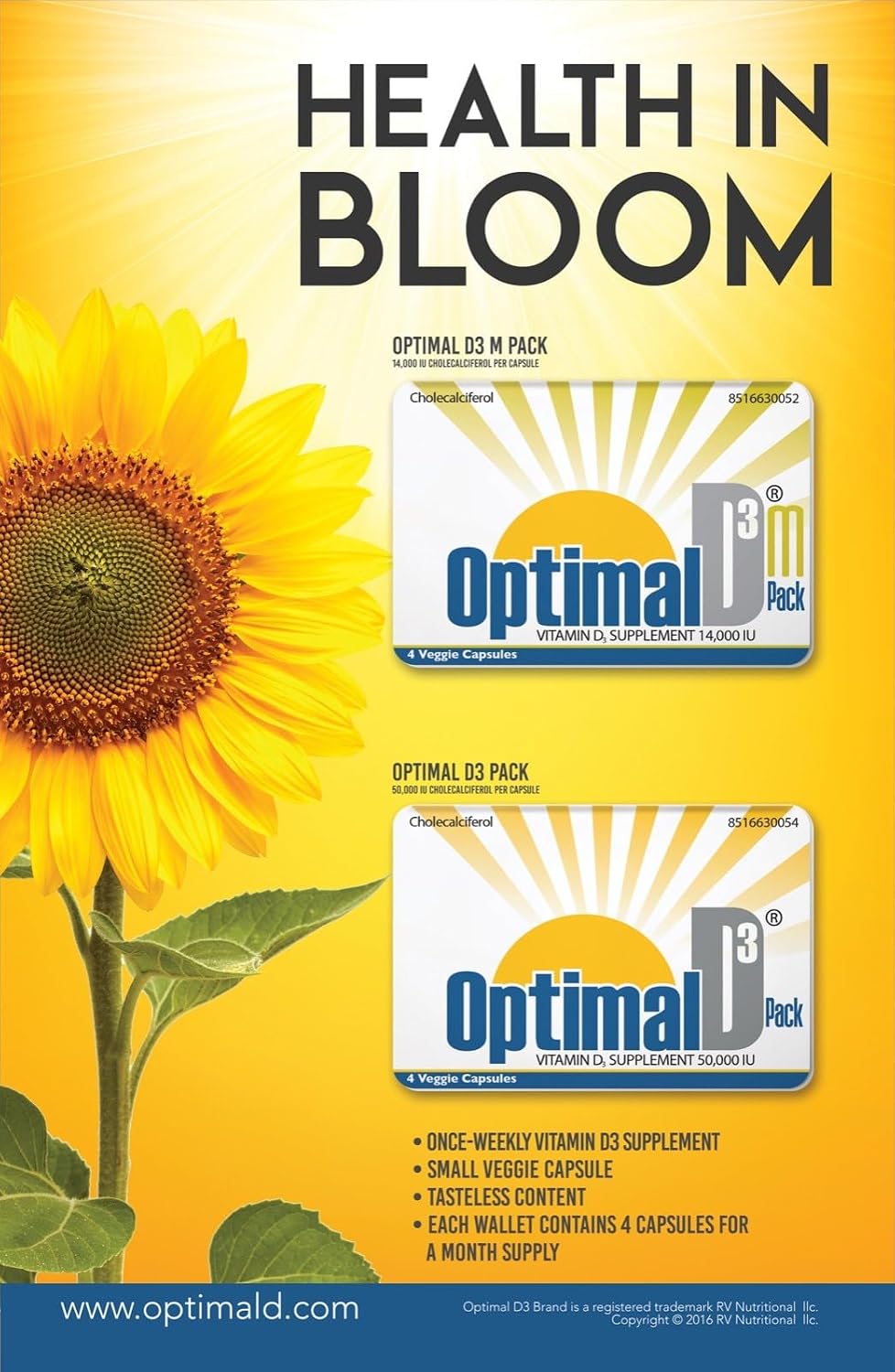 Optimal D3 50,000 IU – 1 Month Supply - görsel 1