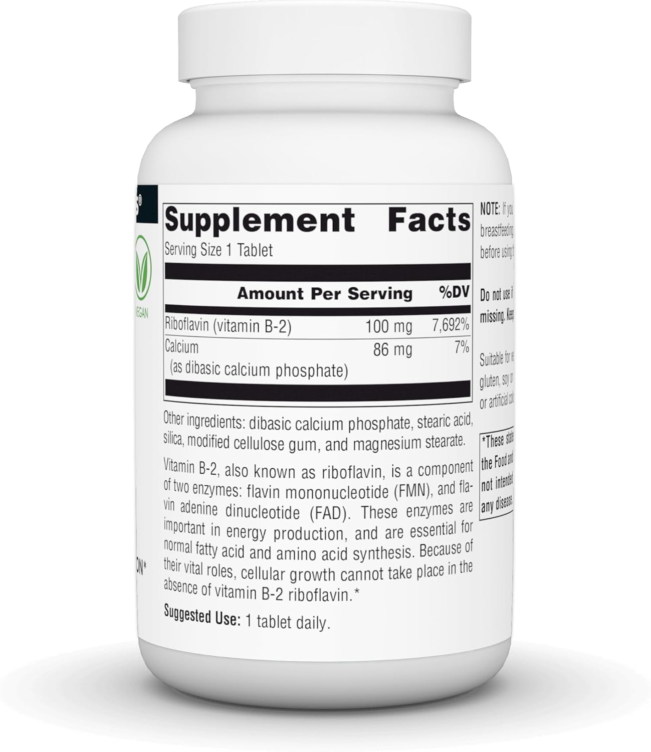 Source Naturals Vitamin B-2 (Riboflavin) 100 mg – 250 Tablets - görsel 3