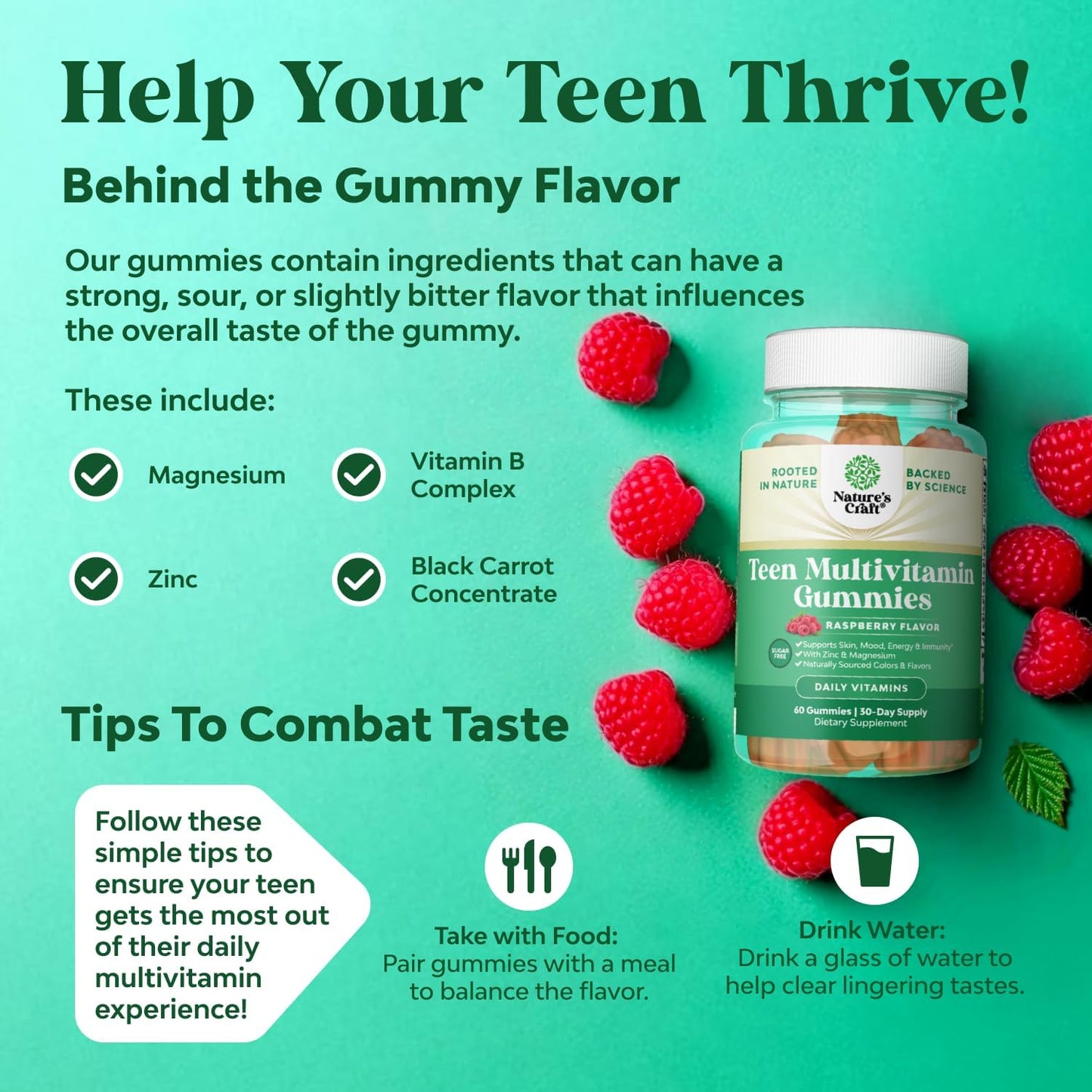Teen Multivitamin Gummies for Ages 12-17 - görsel 2