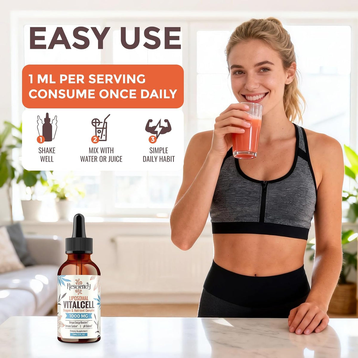 13-in-1 Liquid Oxygen Boost & Nutrient Supplement, Liposomal Optimised-Delivery Blend with Trace Minerals, Amino Acids, CoQ10, B Vitamins & Fulvic Acid, Daily Wellness Liquid Oxygen Drops, 118 ml - görsel 7