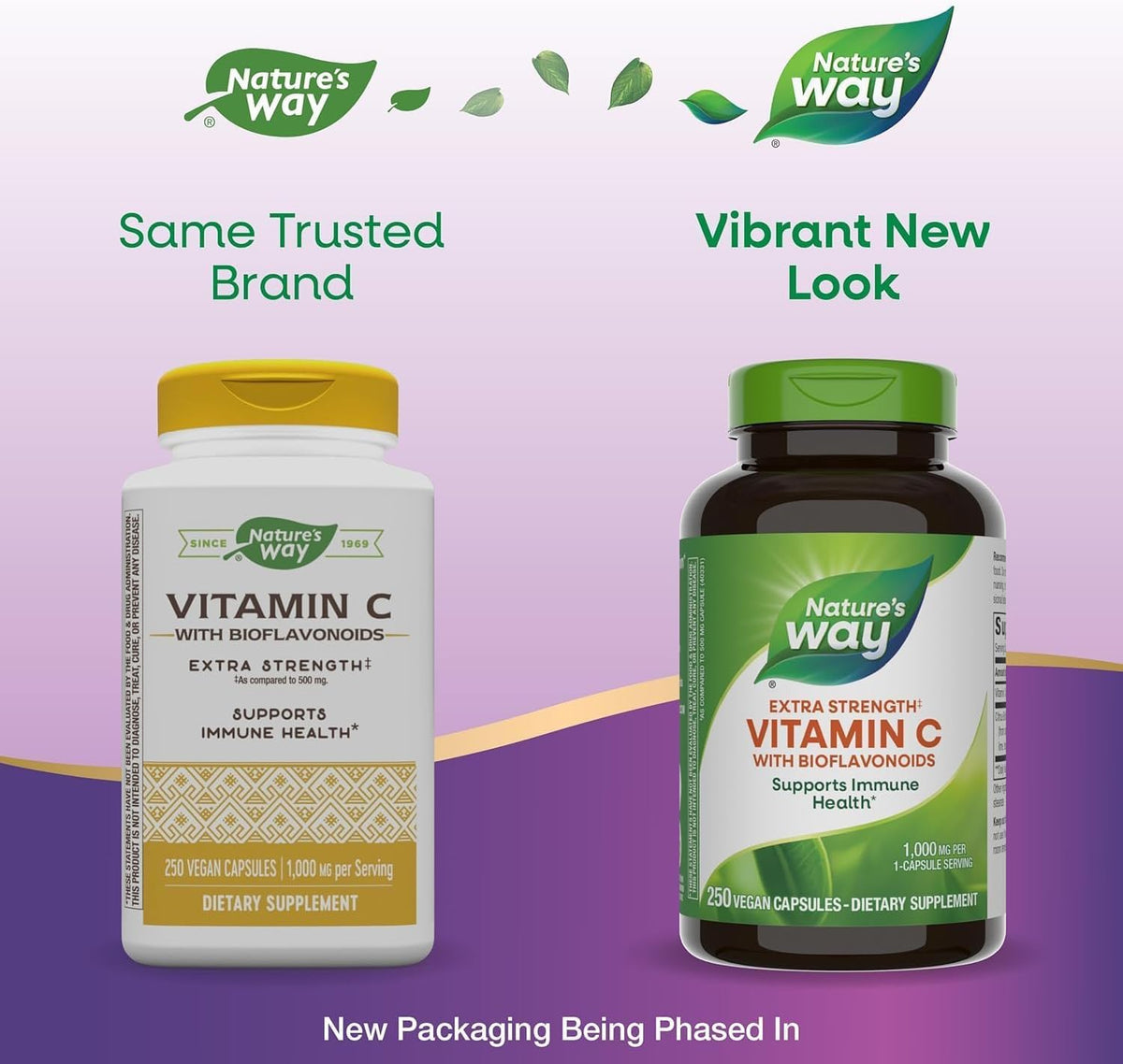 Nature's Way Extra Strength Vitamin C with Bioflavonoids, 1000 mg, 250 Vegan Capsules - görsel 3