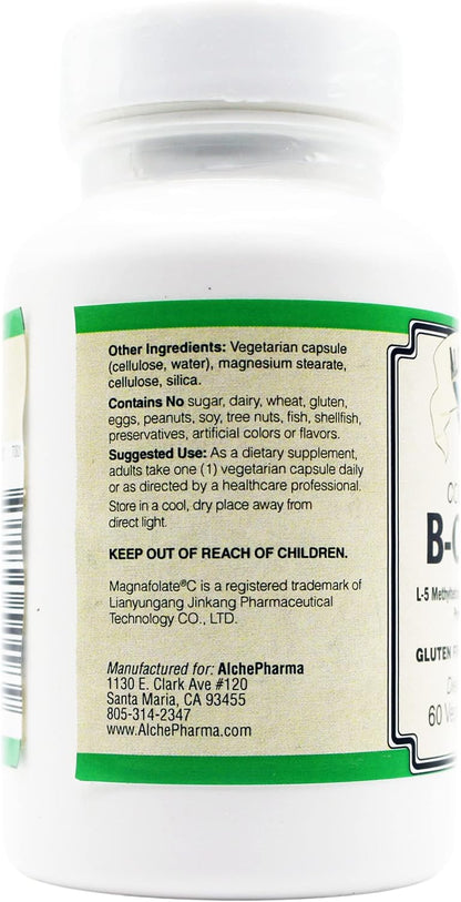 AlchePharma Coenzymated B-Complex High Potency One Daily (30 Capsules)