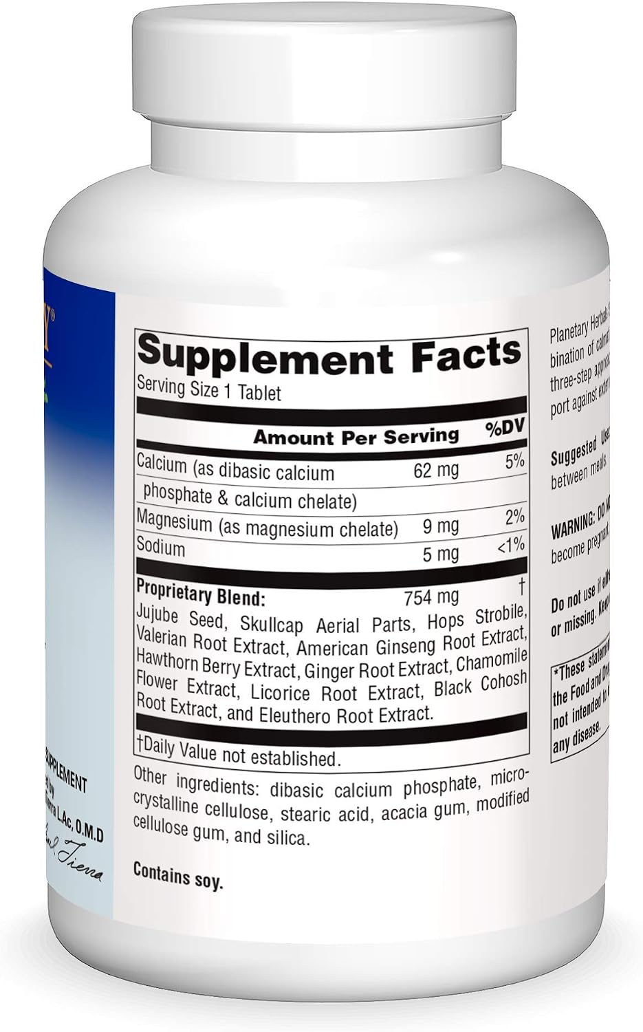 Planetary Herbals Stress Free, 815 mg - 180 Tablets | Botanical Stress Relief - görsel 3