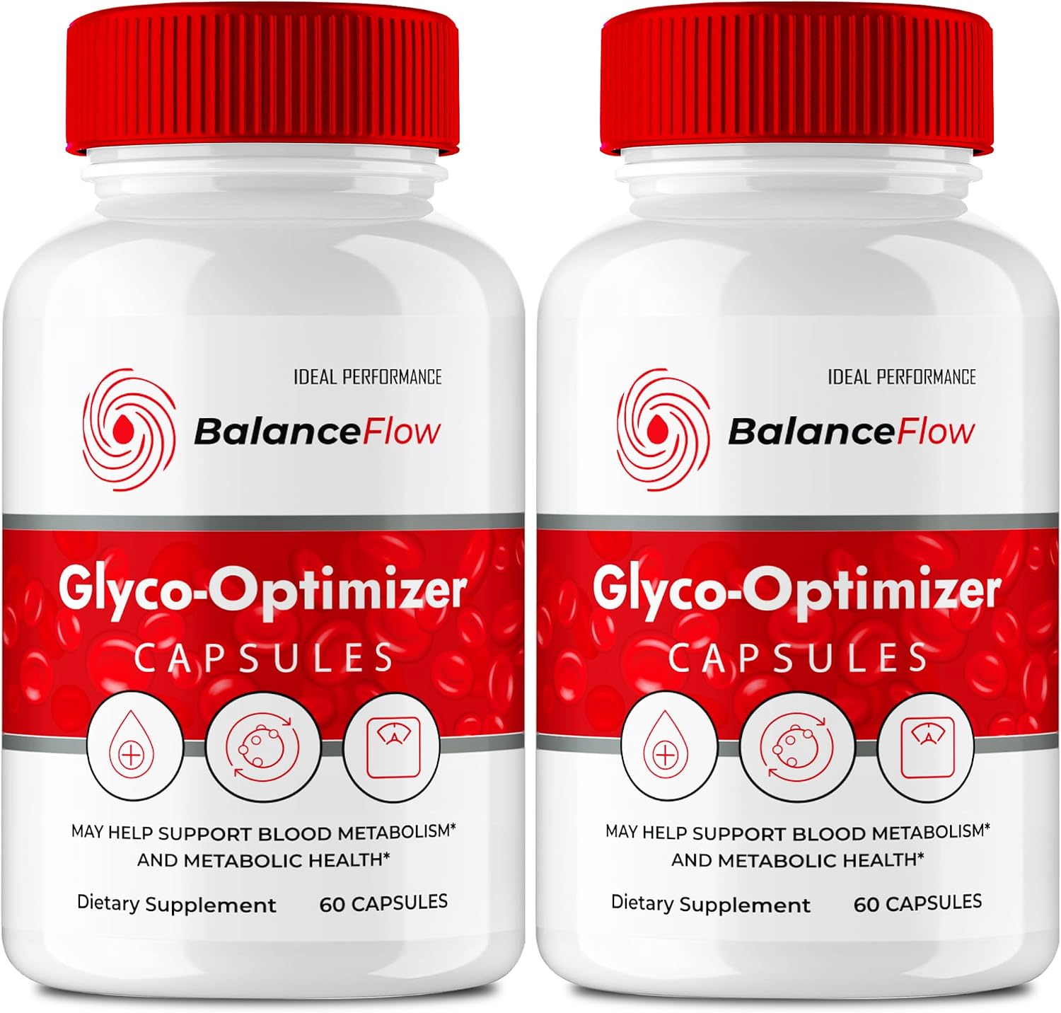Balance Flow Glyco Optimiser Supplement Capsules - Maximum Strength All Natural Advanced Formula (2 Pack) - görsel 1
