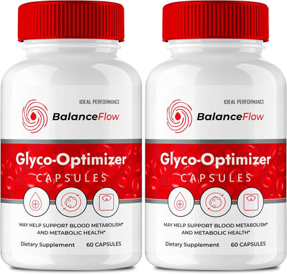Balance Flow Glyco Optimiser Supplement Capsules - Maximum Strength All Natural Advanced Formula (2 Pack)