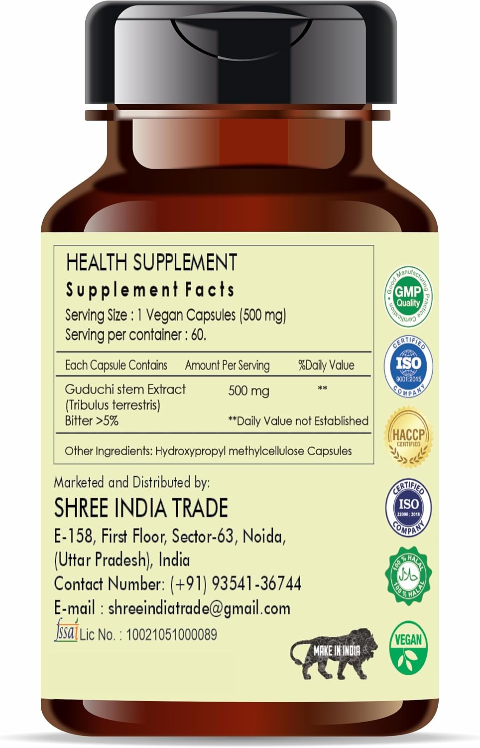 Guduchi Extract 500mg - 60 Vegetarian Capsules - görsel 9