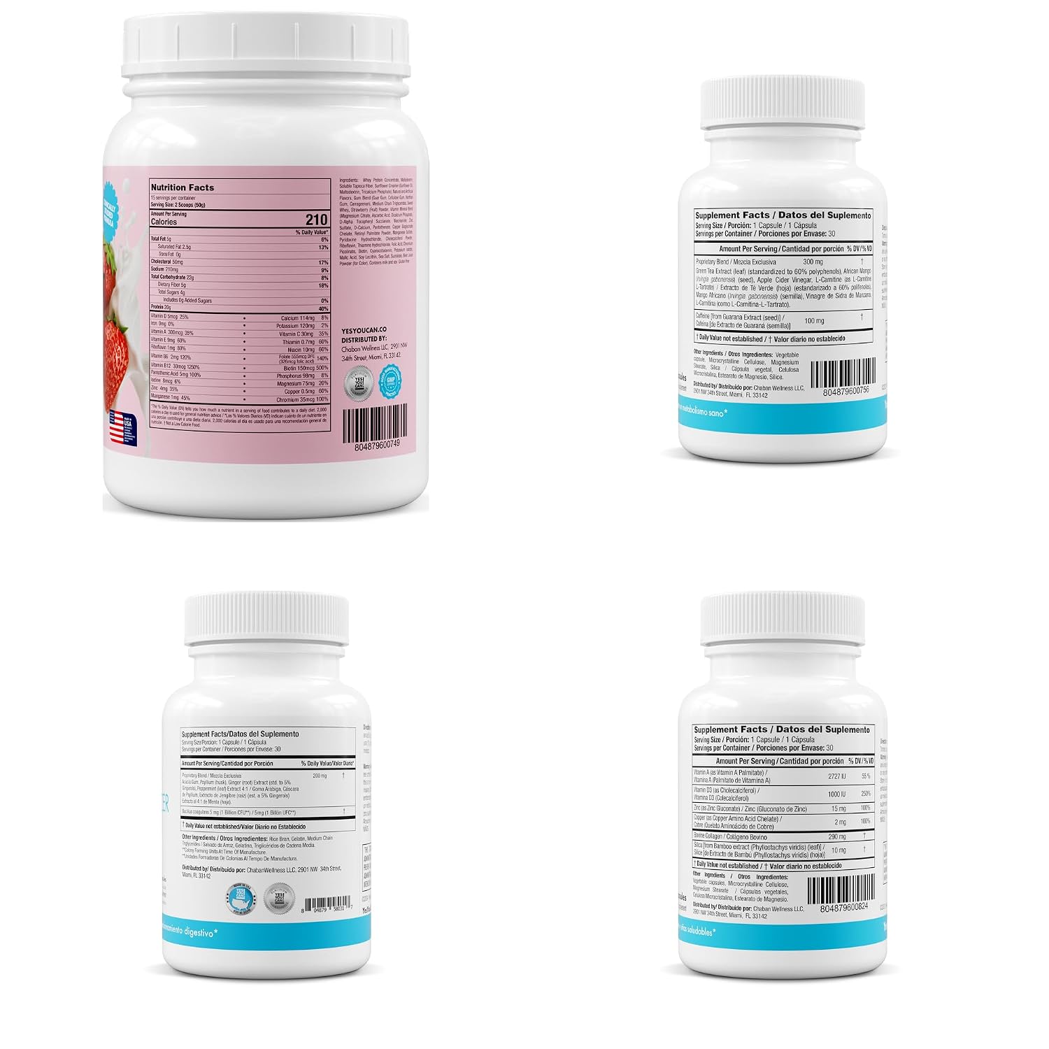 Yes You Can! Transformation Kit – Complete Meal Replacement and Supplement Kit (Strawberry) - görsel 7