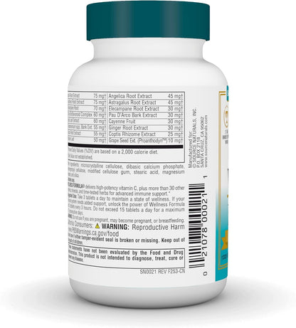 Source Naturals Wellness Formula Bio-Aligned Vitamins & Herbal Defence - Immune System Support Supplement - 45 Tablets