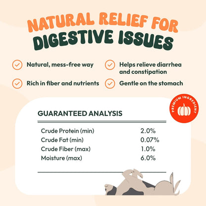 Pure Paws Organic Pumpkin Powder for Dogs, Puppies, Cats, and Kittens - 213g
