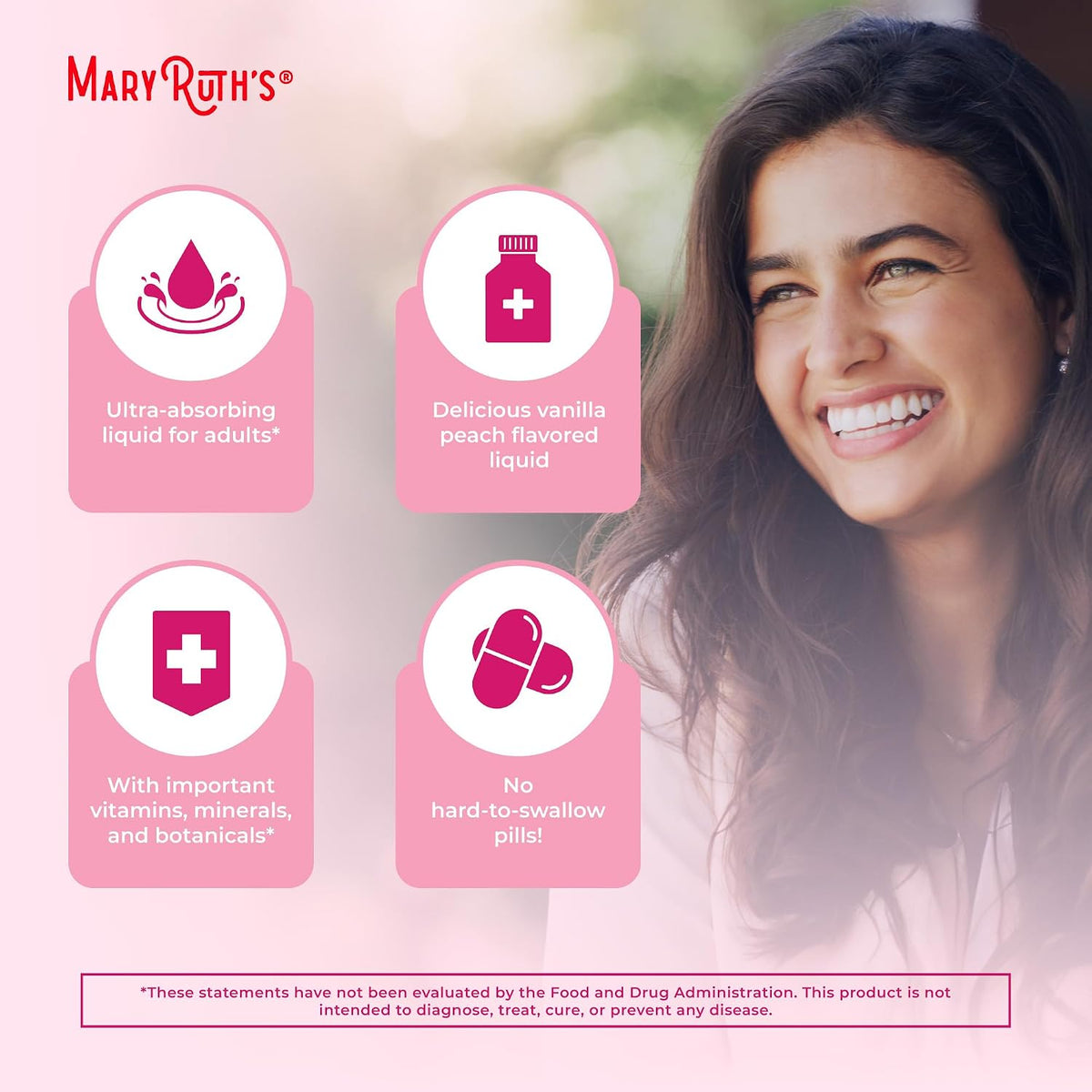MaryRuth’s Organic Women’s Multivitamin Liposomal – Sugar Free Liquid Multivitamin with Ashwagandha, Folate, and Omega-3 DHA – 450 ml (15.22 fl oz) - görsel 6