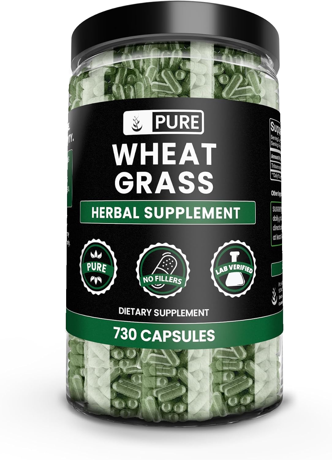 Pure Original Ingredients Wheat Grass (365 Capsules) - No Fillers, Lab Verified - görsel 8