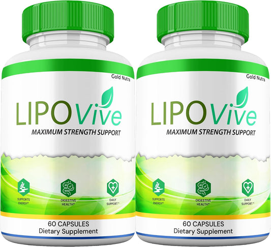 LipoVive Capsules – Maximum Strength Advanced Formula (2-Pack)