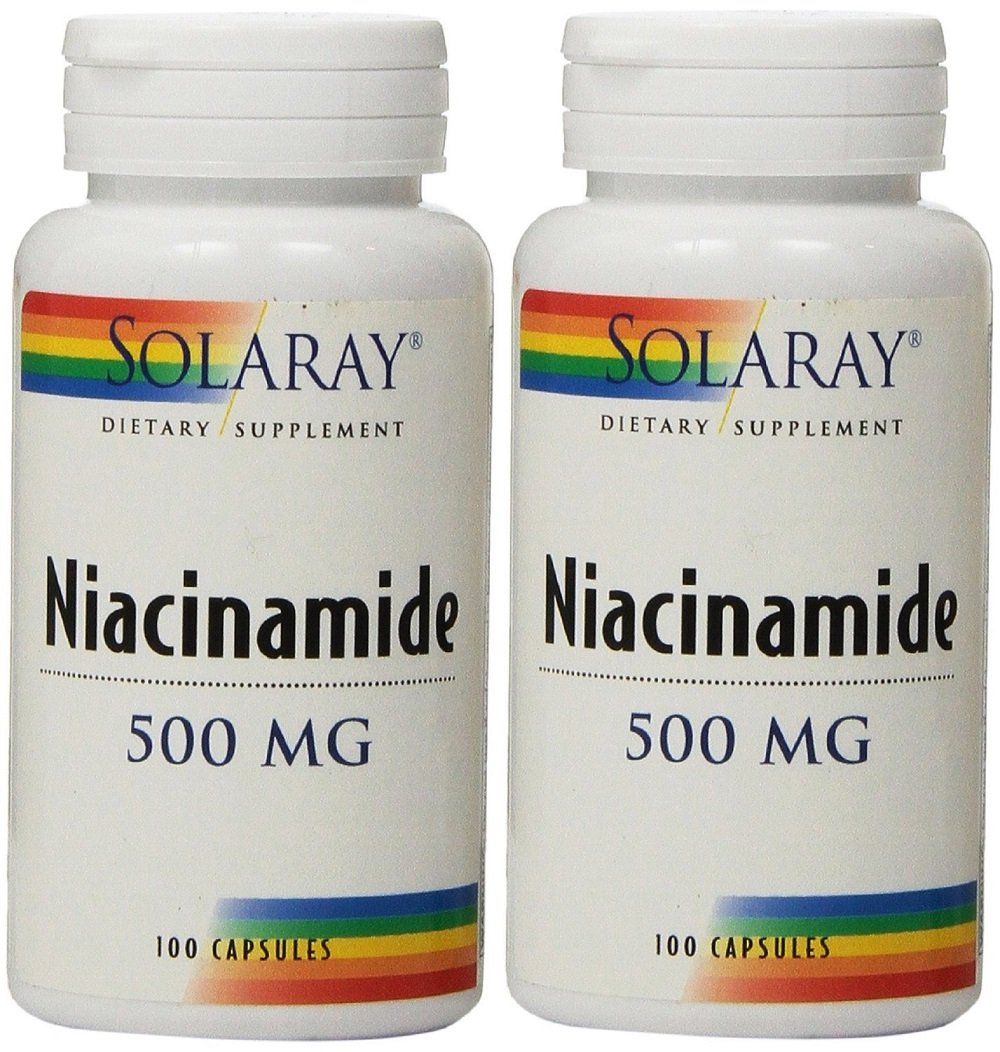 Solaray Niacinamide 500 mg, 100 Vegan Capsules - görsel 1
