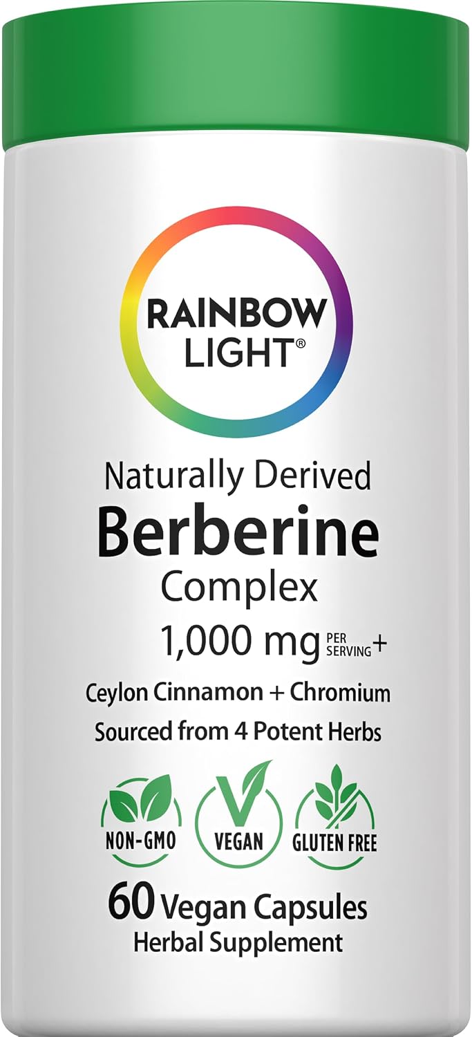 Rainbow Light Berberine Complex with Ceylon Cinnamon and Chromium - 60 Vegan Capsules - görsel 1
