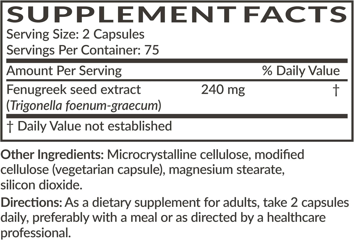 Futurebiotics Fenugreek Extra Strength - Supports General Health and Wellbeing - Non-GMO, 150 Vegetarian Capsules - görsel 6