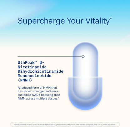ProHealth Pure NMNH 125 mg, 60 Capsules – Advanced NAD+ Support with UthPeak™ Crystalline NMNH