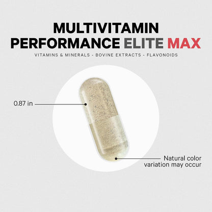 Codeage Multivitamin Performance Elite Max – Daily Multivitamin with Vitamins A, B Complex, C, D3, E & Vitamin K (MK-4, MK-7), Minerals, Botanicals, Grass-Fed Organ Blend & Lutein – 90 Capsules