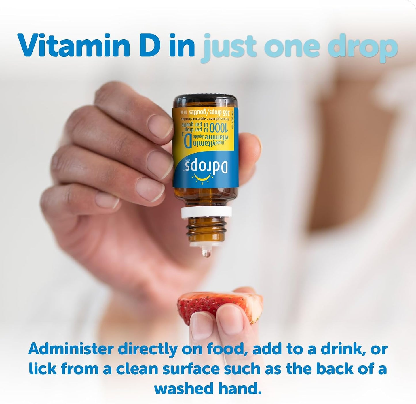 Ddrops Adults 1000 IU Vitamin D3 Liquid Drops, 365 Doses - görsel 5