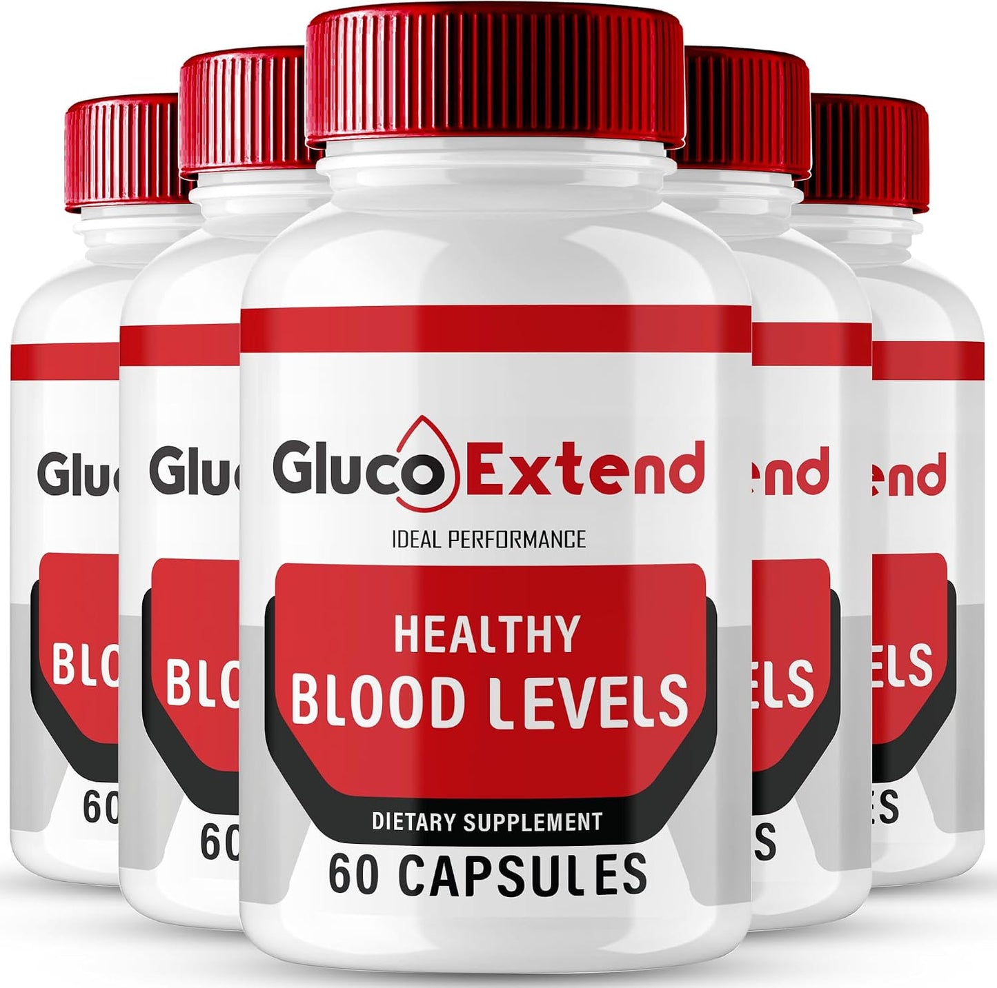 Gluco Extend Capsules - Maximum Strength All Natural Food Supplement (5 Pack) - görsel 1