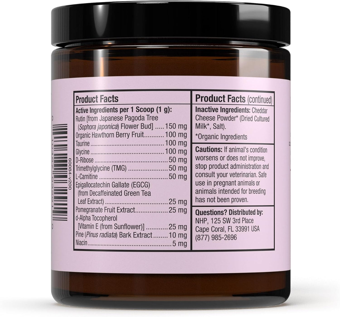 Bark & Whiskers Heart Health - Cardiovascular Support for Dogs & Cats - Taurine & L-Carnitine Powder - 3.17 oz (90 Scoops) - görsel 2