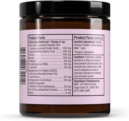 Bark & Whiskers Heart Health - Cardiovascular Support for Dogs & Cats - Taurine & L-Carnitine Powder - 3.17 oz (90 Scoops)