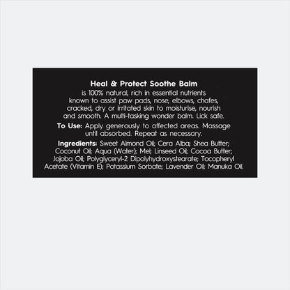 smith&burton Heal & Protect Soothe Balm - Natural Pet Balm for Dogs & Cats with Manuka Honey, 62 g