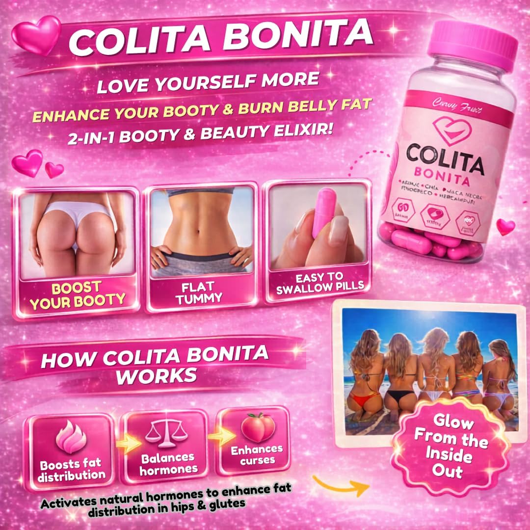 Colita Bonita: Body Shape Support with Aguaje, Fenugreek, Black Maca, Chia Seeds & Hercampuri (60 Capsules) - görsel 2