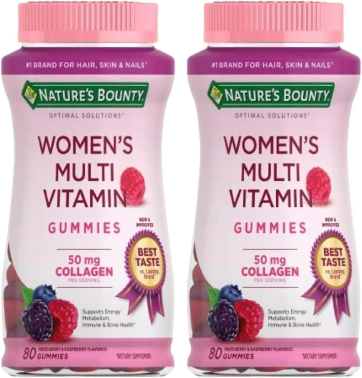 Nature's Bounty Women's Multivitamin Gummies with Collagen - 2 Pack (160 Gummies) - görsel 1