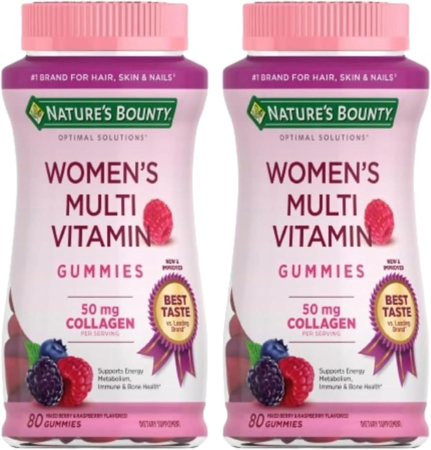 Nature's Bounty Women's Multivitamin Gummies with Collagen - 2 Pack (160 Gummies) - görsel 1