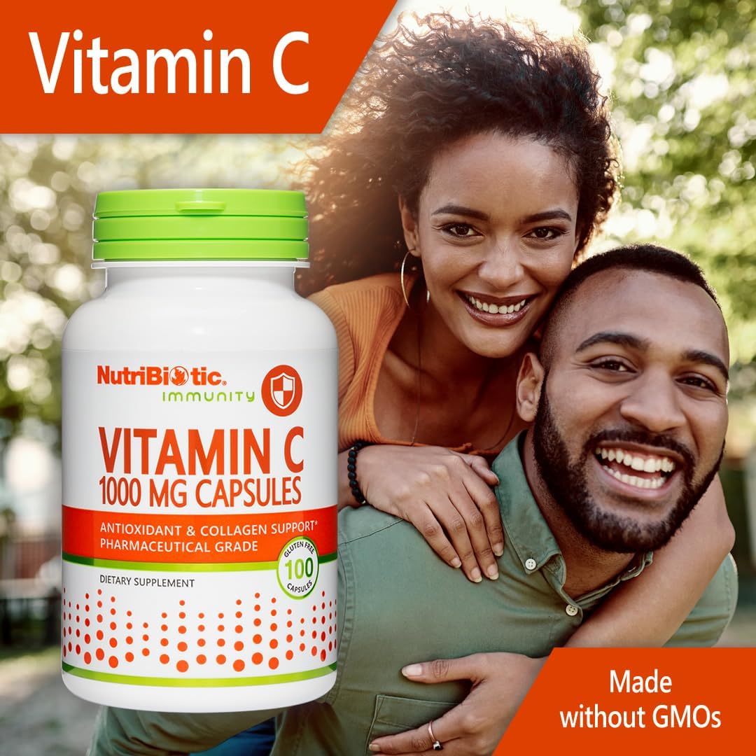 NutriBiotic Vitamin C 1000 mg Capsules, 100 Capsules - görsel 5