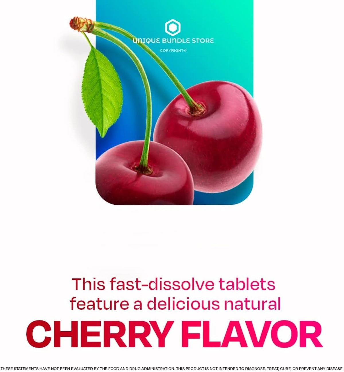 Vitamin B12 2500 mcg Quick-Dissolve Tablets – Cherry Flavour (Pack of 3) - görsel 3