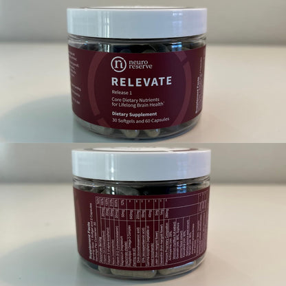 RELEVATE Brain Health Supplement – Memory, Focus, Energy & Healthy Ageing