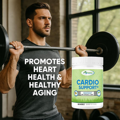 GRASSLAND NUTRITION 100% Organic Australian: Cardio Support Beef Organ Blend – CoQ10, B12, Iodine (180 Capsules)