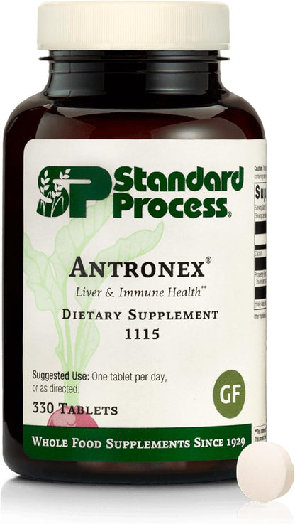 Standard Process Antronex - Liver Health Supplement - Gluten-free, Dairy-free & Soya Free - 180 Tablets