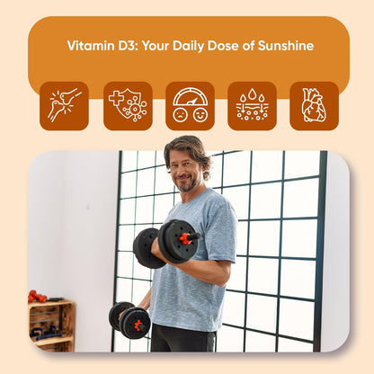 WeightWorld Vegan Vitamin D3 5000 IU Tablets – 240 Tablets – Bone & Immune Health Support