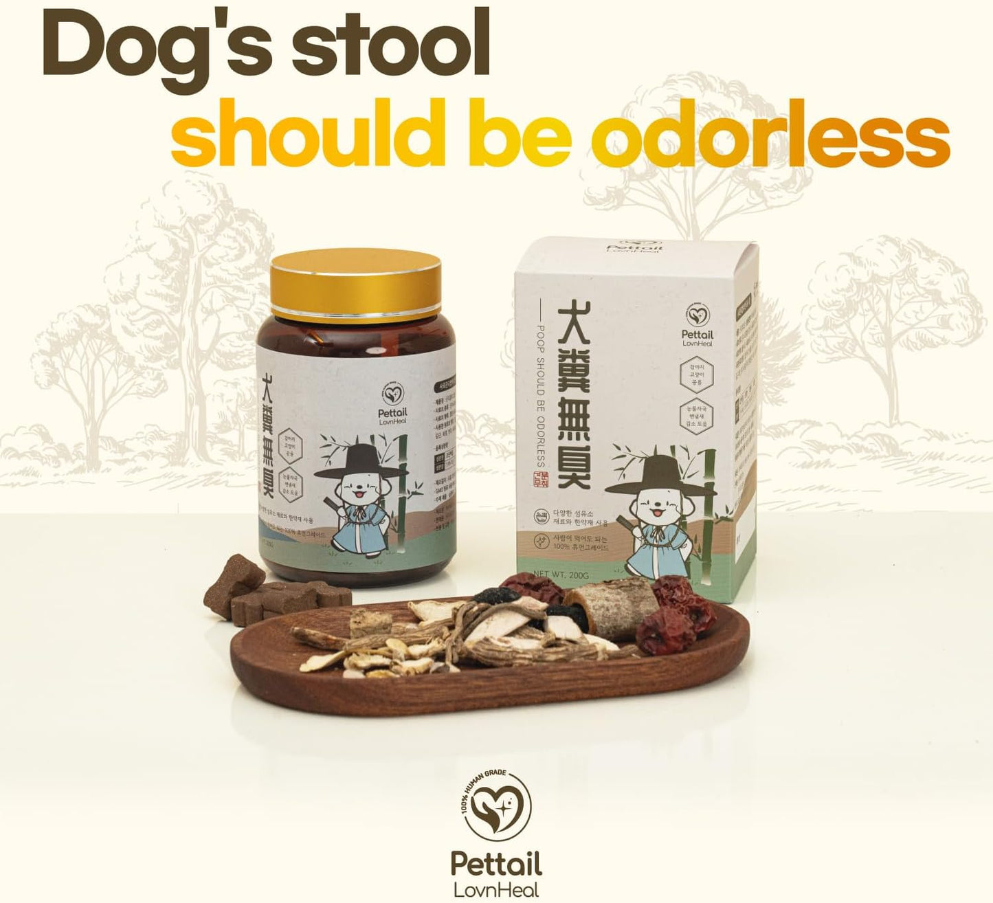 Lovnheal Pet Stool & General Gut Health Supplement - Korean Natural Herb Chew for Dogs and Cats - 198 g - görsel 7